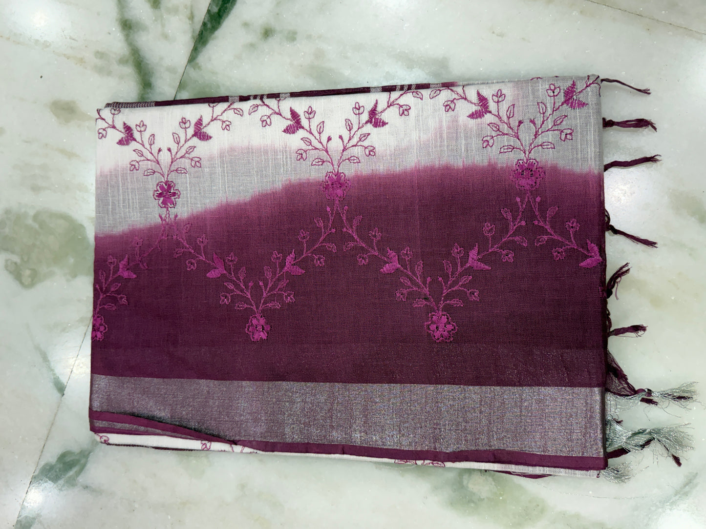 Shop elegant Linen Kantha Stitch Sarees featuring soft fabrics, artistic detailing, and graceful designs perfect for festive, casual, and everyday wear.